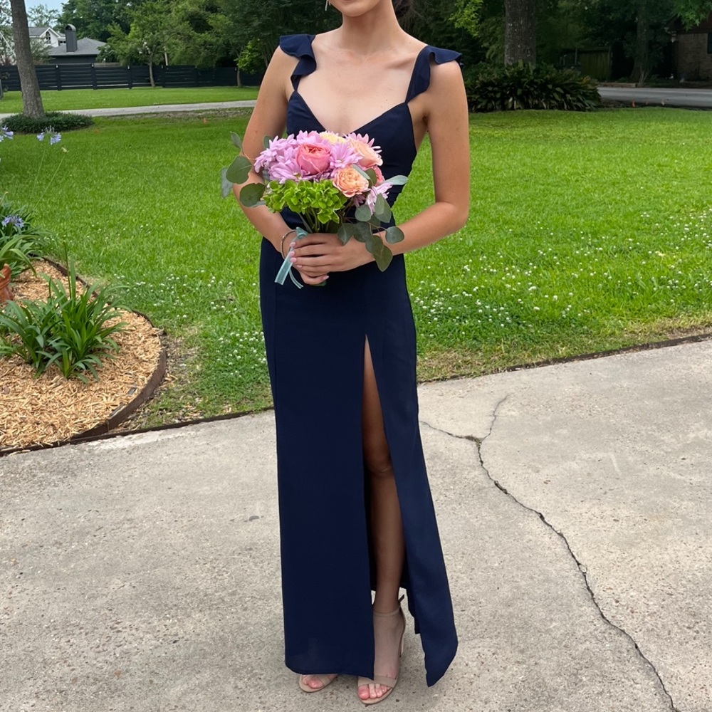 Showpo prom dress - navy.